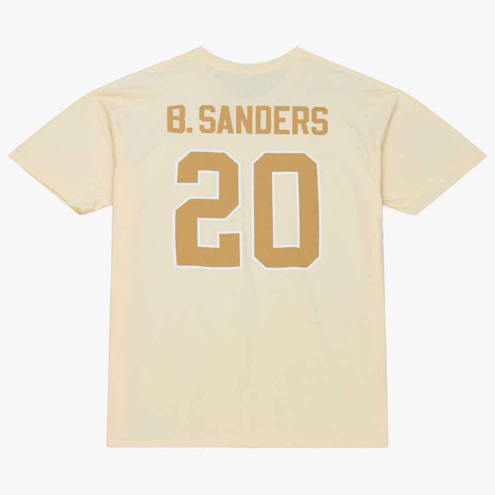 Barry Sanders Detroit Lions Sandman Name & Number T-Shirt - Cream cheap