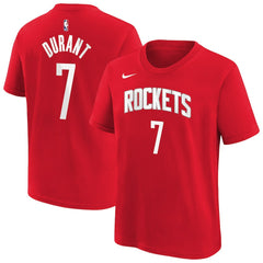 Kevin Durant Houston Rockets Youth Icon Name & Number T-Shirt - Red | Nike online
