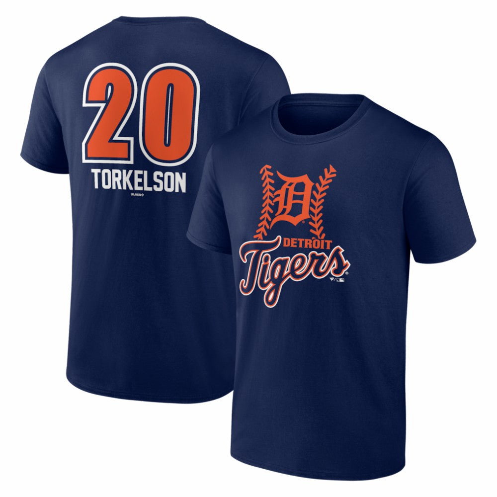 Spencer Torkelson Detroit Tigers Fastball Player Name & Number T-Shirt - Navy