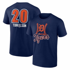 Spencer Torkelson Detroit Tigers Fastball Player Name & Number T-Shirt - Navy