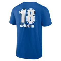 Yoshinobu Yamamoto Los Angeles Dodgers Fastball Player Name & Number T-Shirt - Royal