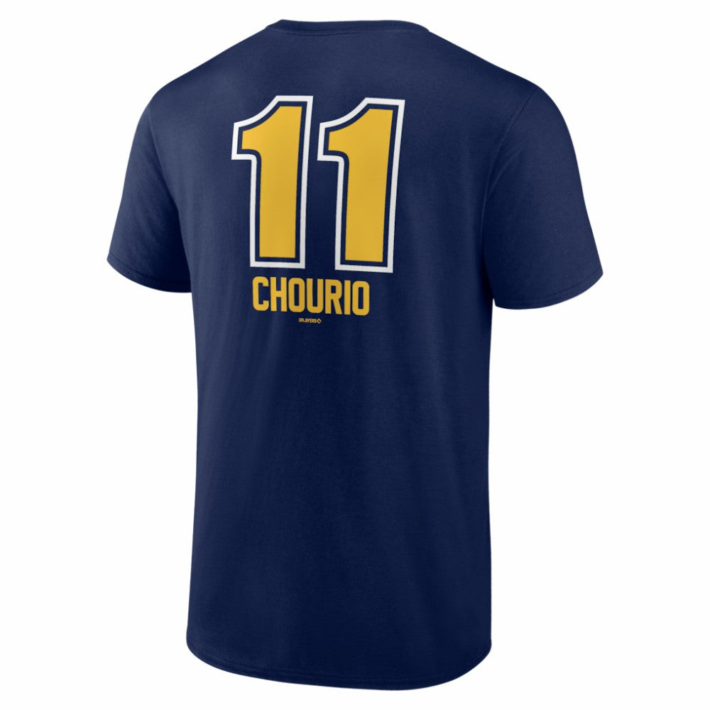 Jackson Chourio Milwaukee Brewers Fastball Player Name & Number T-Shirt - Navy