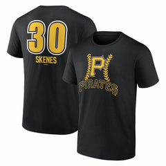 Paul Skenes Pittsburgh Pirates Fastball Player Name & Number T-Shirt - Black
