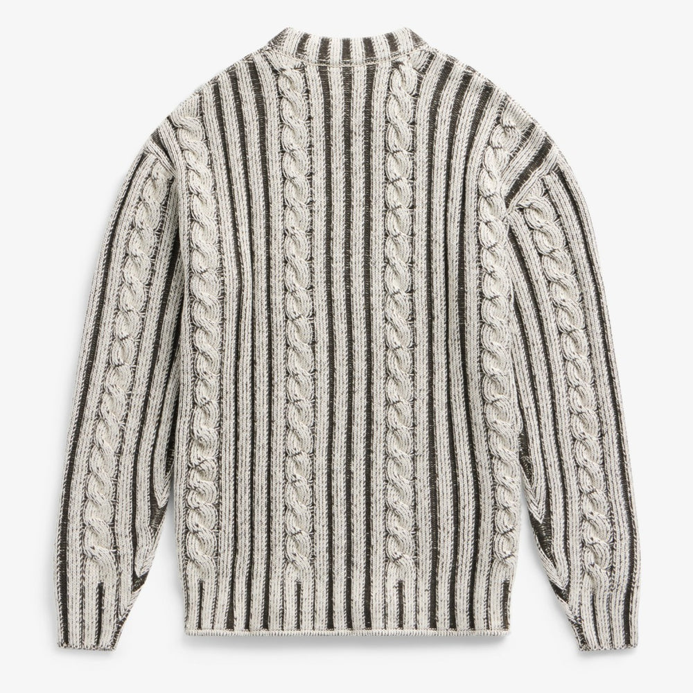 Detroit Lions Off Season x NFL Unisex Cable Knit Sweater - Cream/Gray cheap