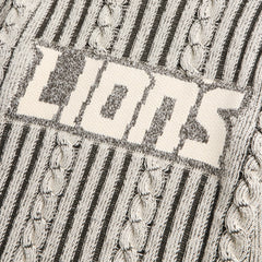 Detroit Lions Off Season x NFL Unisex Cable Knit Sweater - Cream/Gray cheap