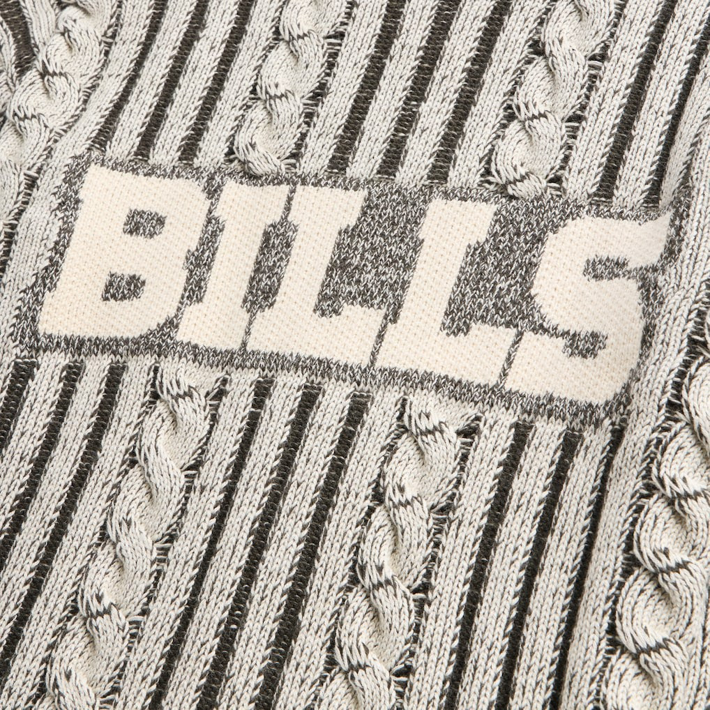 Buffalo Bills Off Season x NFL Unisex Cable Knit Sweater - Cream/Gray online