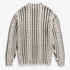 San Francisco 49ers Off Season x NFL Unisex Cable Knit Sweater - Cream/Gray on sale