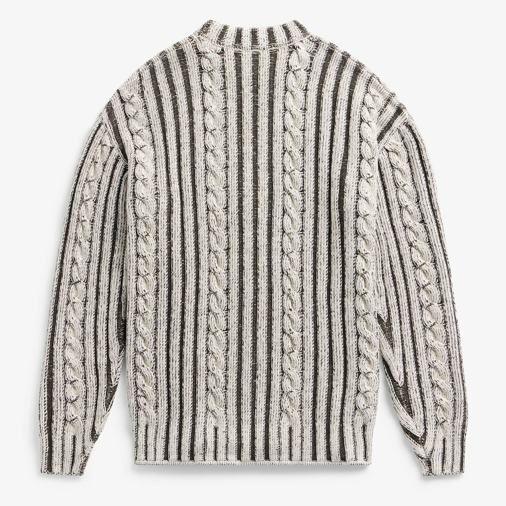 Kansas City Chiefs Off Season x NFL Unisex Cable Knit Sweater - Cream/Gray outlet
