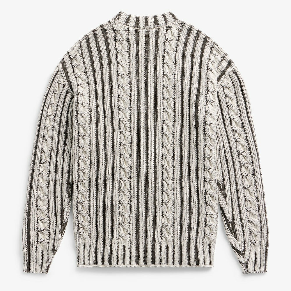Kansas City Chiefs Off Season x NFL Unisex Cable Knit Sweater - Cream/Gray outlet