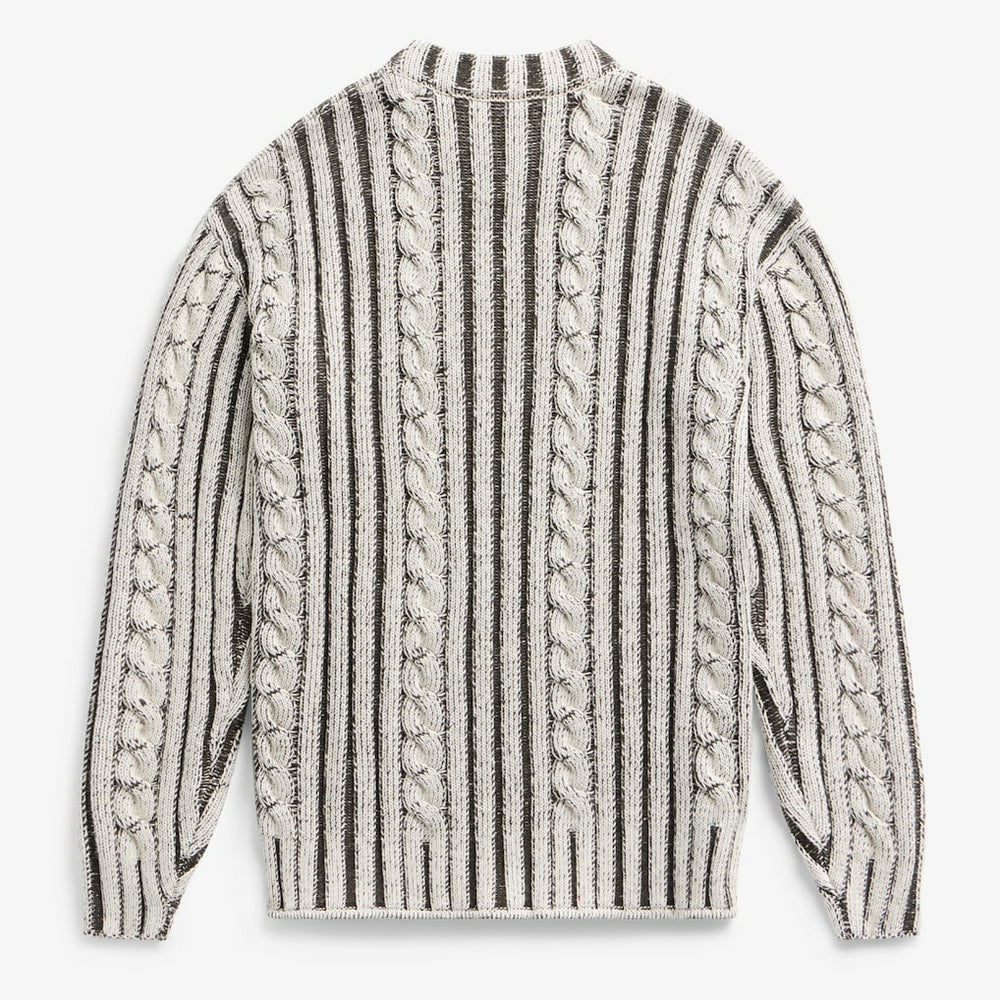 Philadelphia Eagles Off Season x NFL Unisex Cable Knit Sweater - Cream/Gray sale