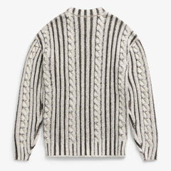 Philadelphia Eagles Off Season x NFL Unisex Cable Knit Sweater - Cream/Gray sale