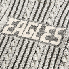 Philadelphia Eagles Off Season x NFL Unisex Cable Knit Sweater - Cream/Gray sale