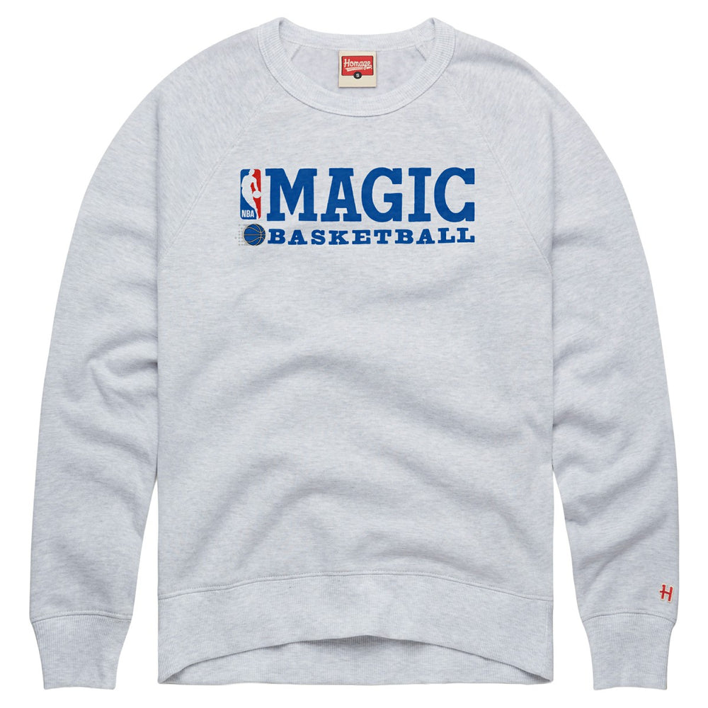 Orlando Magic Homage Unisex Logoman Retro Tri-Blend Raglan Sweatshirt - Ash for sale