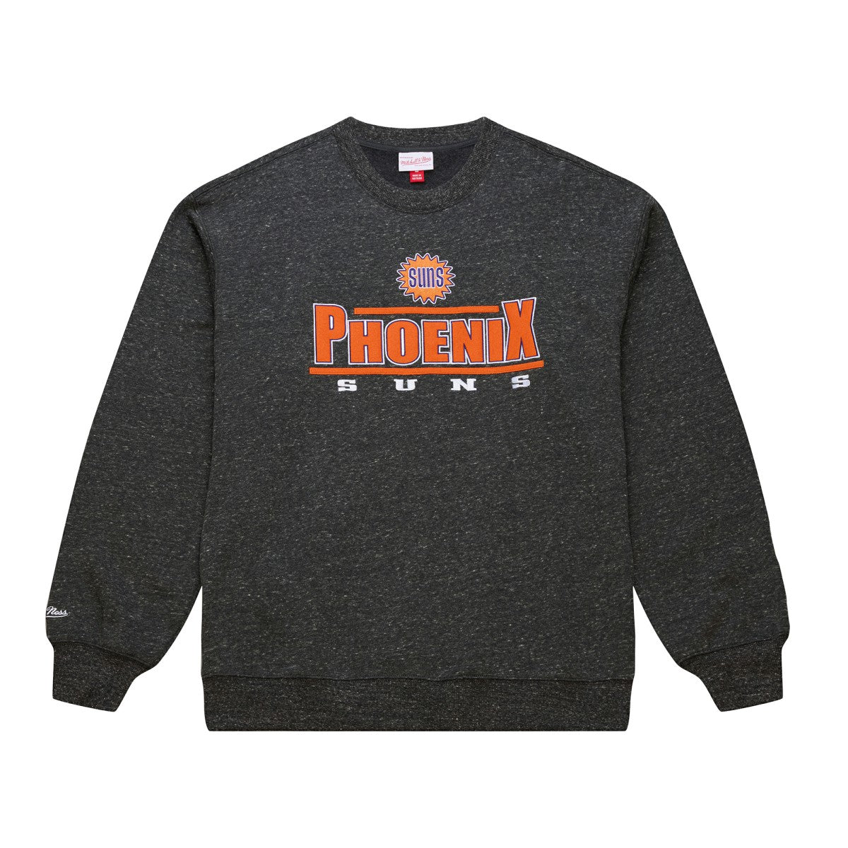 Phoenix Suns Throw It Back Fleece Sweatshirt - Black | Mitchell & Ness for sale