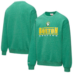 Boston Celtics Throw It Back Fleece Sweatshirt - Green | Mitchell & Ness on sale