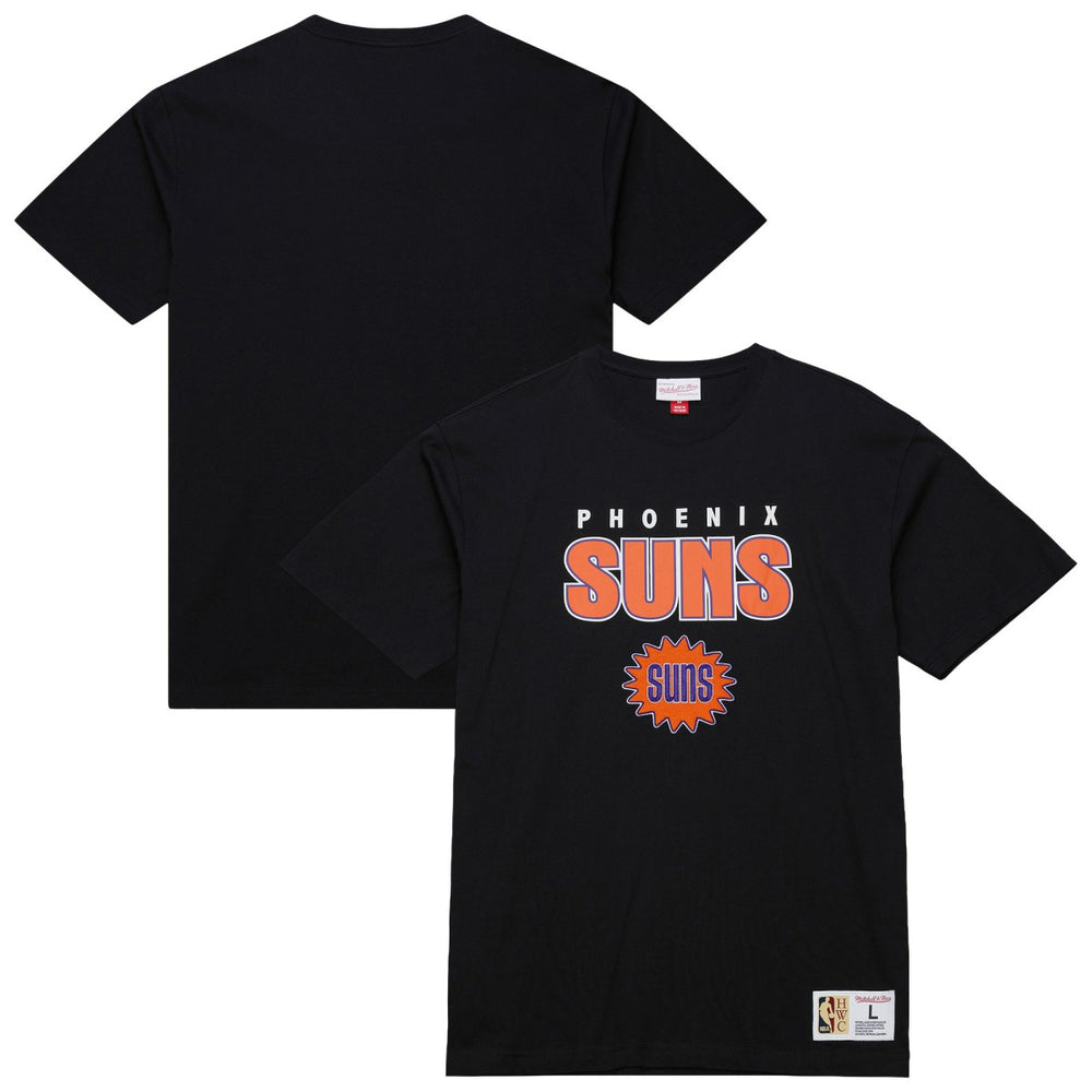 Phoenix Suns Hardwood Classics Throw It Back Premium T-Shirt - Black | Mitchell & Ness online