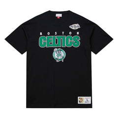 Boston Celtics Hardwood Classics Throw It Back Premium T-Shirt - Black | Mitchell & Ness cheap