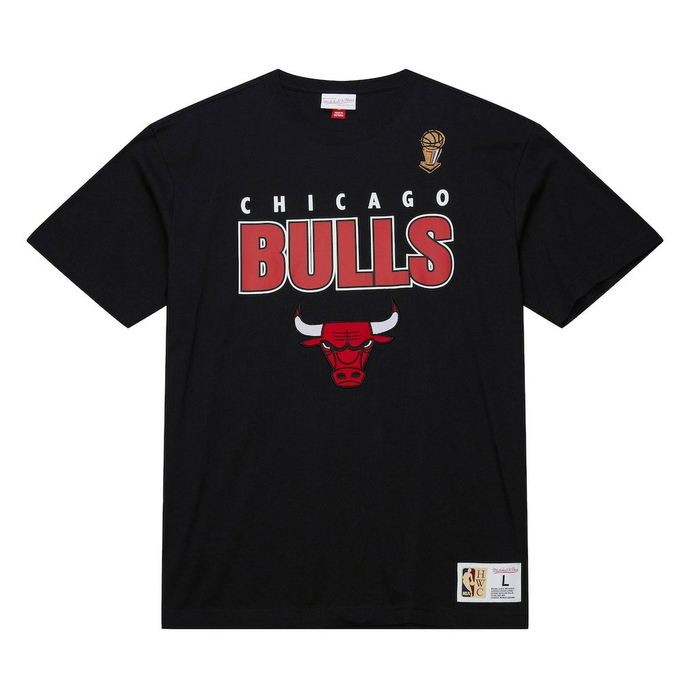 Chicago Bulls Hardwood Classics Throw It Back Premium T-Shirt sale - Black | Mitchell & Ness shop