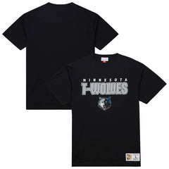 Minnesota Timberwolves Hardwood Classics Throw It Back Premium T-Shirt - Black | Mitchell & Ness shop