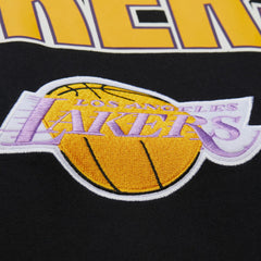 Los Angeles Lakers Hardwood Classics Throw It Back Premium T-Shirt - Black | Mitchell & Ness sale