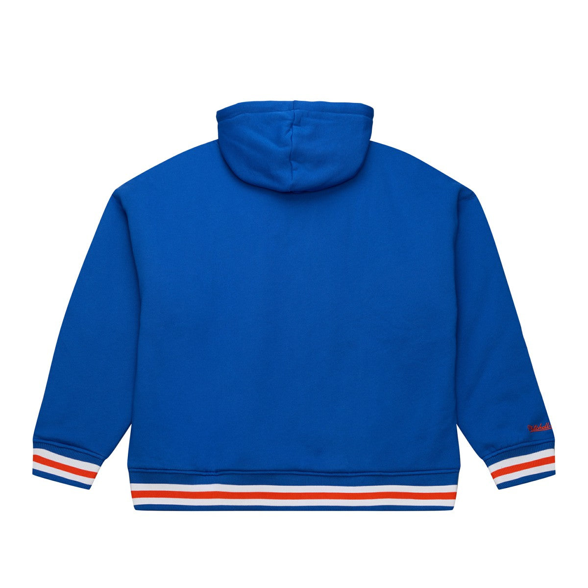 New York Knicks Throw It Back Quilted Fleece Quarter-Zip Hoodie - Blue | Mitchell & Ness cheap
