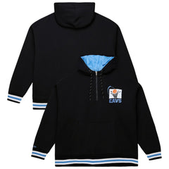 Cleveland Cavaliers Throw It Back Quilted Fleece Quarter-Zip Hoodie sale - Black | Mitchell & Ness outlet