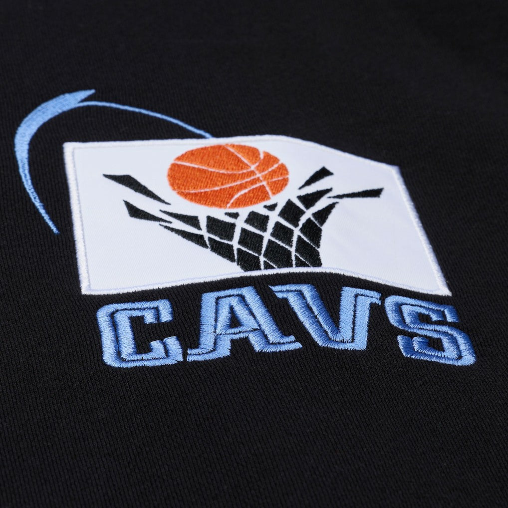 Cleveland Cavaliers Throw It Back Quilted Fleece Quarter-Zip Hoodie sale - Black | Mitchell & Ness outlet