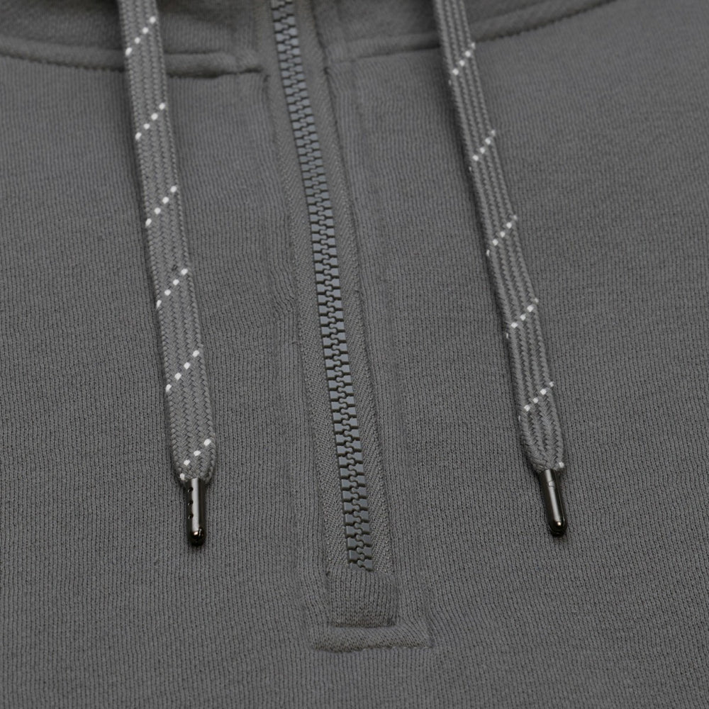 Milwaukee Bucks Throw It Back Quilted Fleece Quarter-Zip Hoodie - Gray | Mitchell & Ness sale