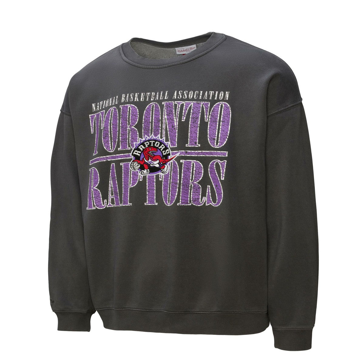Toronto Raptors NBA Downtown Collection Fleece Sweatshirt - Black | Mitchell & Ness discount