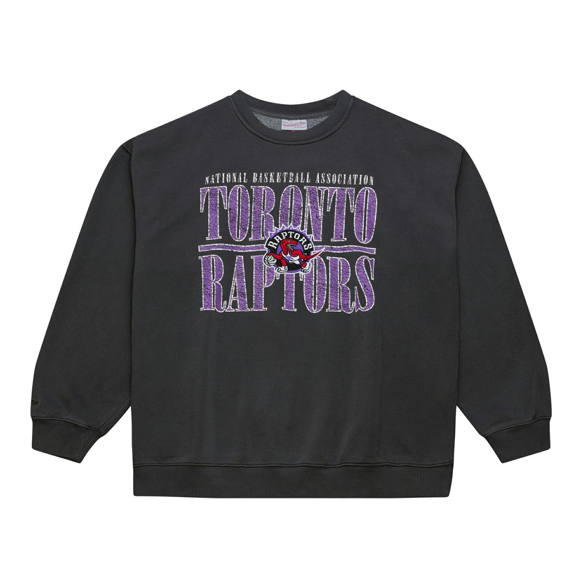 Toronto Raptors NBA Downtown Collection Fleece Sweatshirt - Black | Mitchell & Ness discount