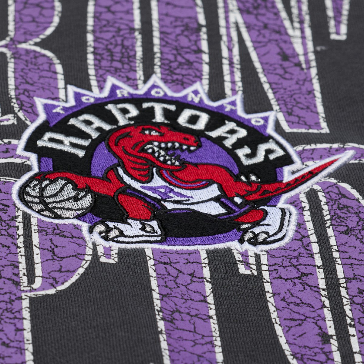 Toronto Raptors NBA Downtown Collection Fleece Sweatshirt - Black | Mitchell & Ness discount