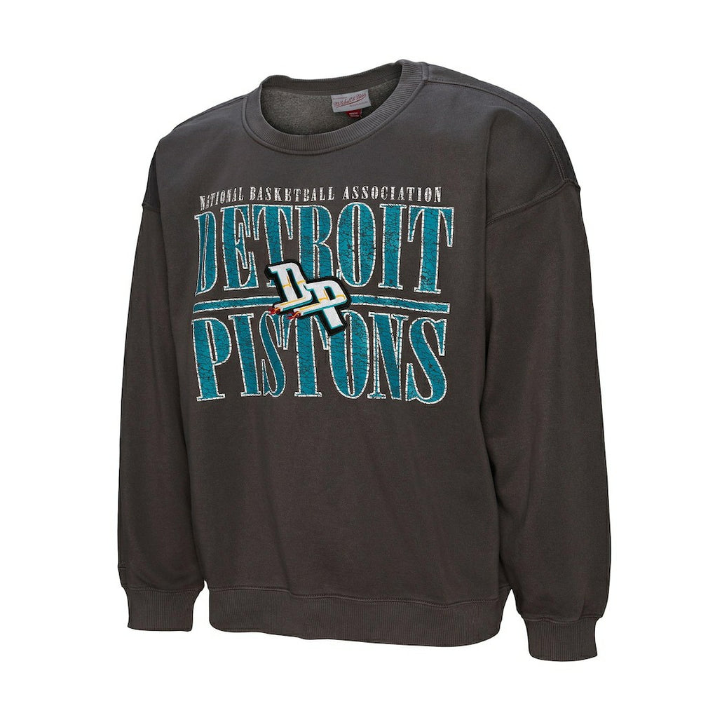 Detroit Pistons NBA Downtown Collection Fleece Sweatshirt sale - Black | Mitchell & Ness online