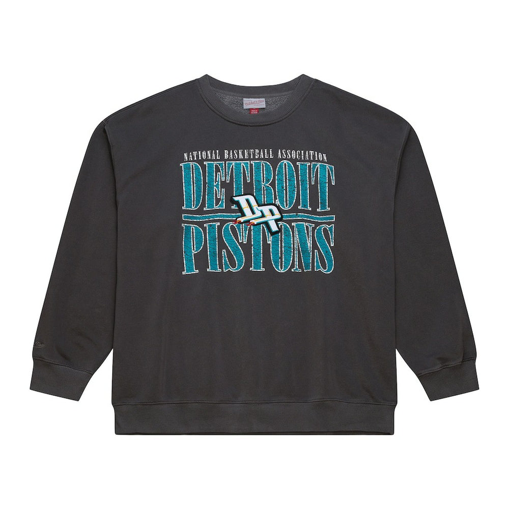 Detroit Pistons NBA Downtown Collection Fleece Sweatshirt sale - Black | Mitchell & Ness online