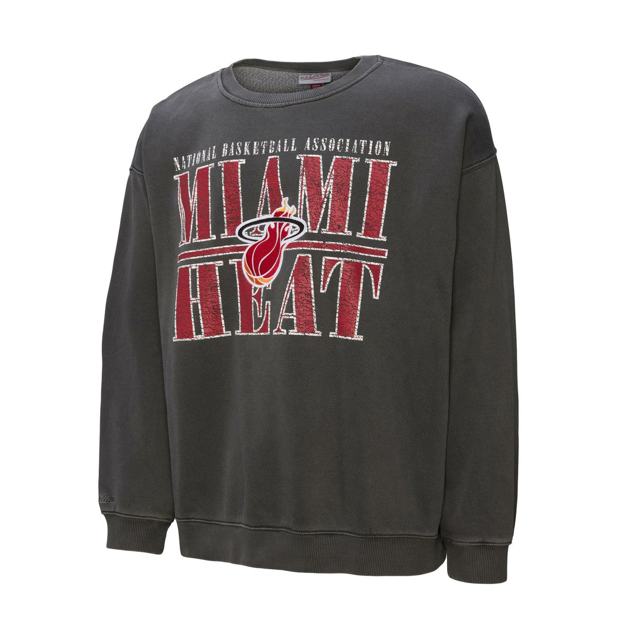 Miami Heat NBA Downtown Collection Fleece Sweatshirt - Black | Mitchell & Ness cheap