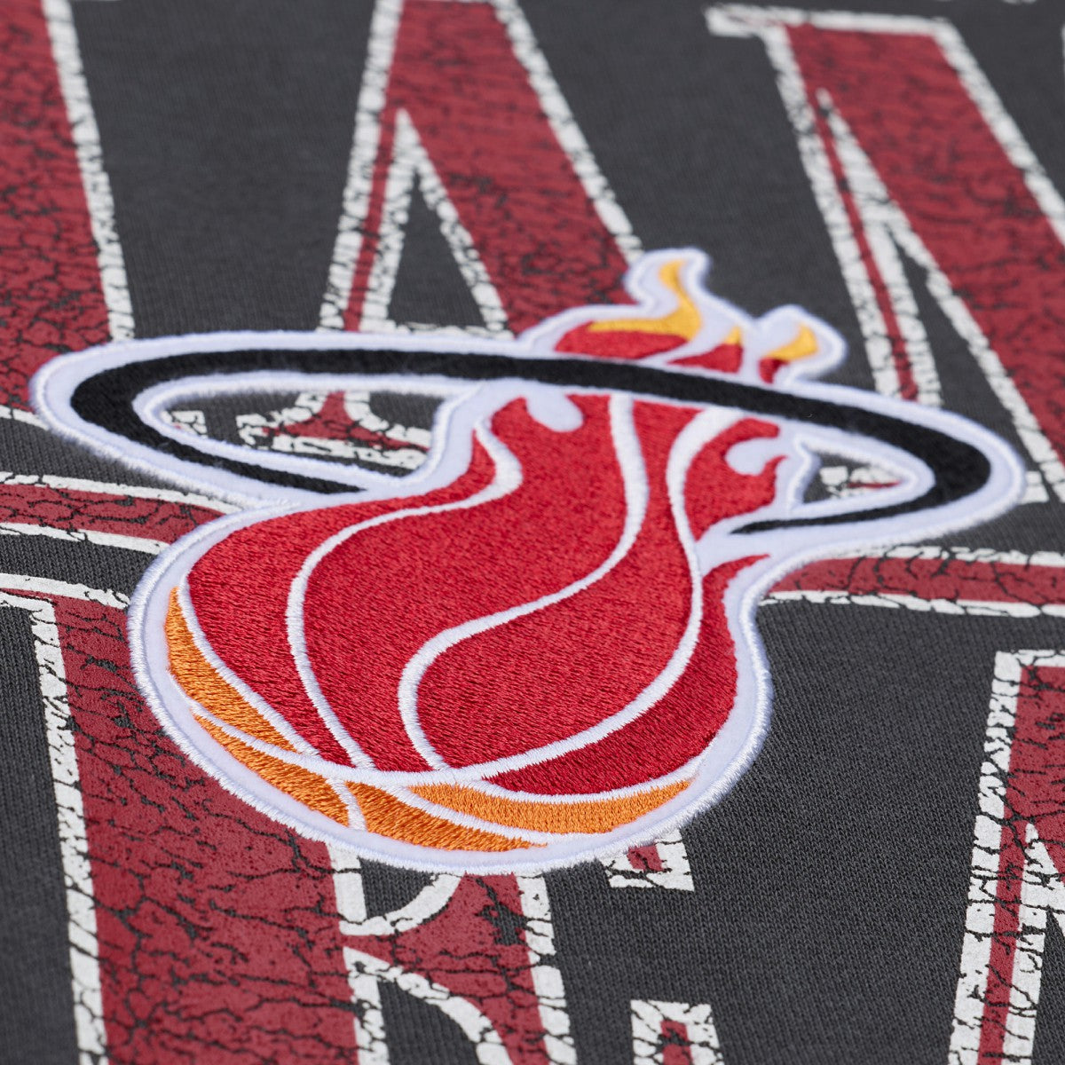 Miami Heat NBA Downtown Collection Fleece Sweatshirt - Black | Mitchell & Ness cheap