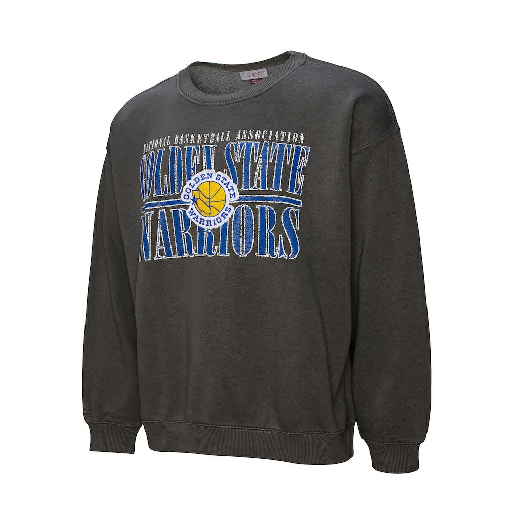 Golden State Warriors NBA Downtown Collection Fleece Sweatshirt sale - Black | Mitchell & Ness discount