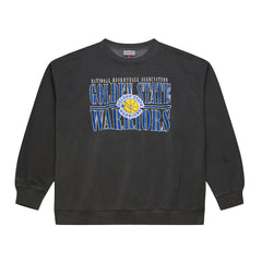 Golden State Warriors NBA Downtown Collection Fleece Sweatshirt sale - Black | Mitchell & Ness discount