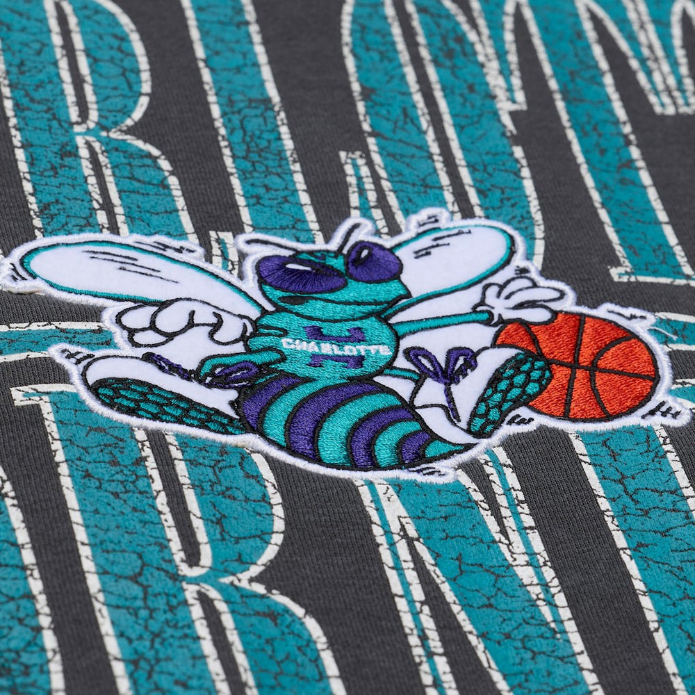 Charlotte Hornets NBA Downtown Collection Fleece Sweatshirt - Black | Mitchell & Ness for sale