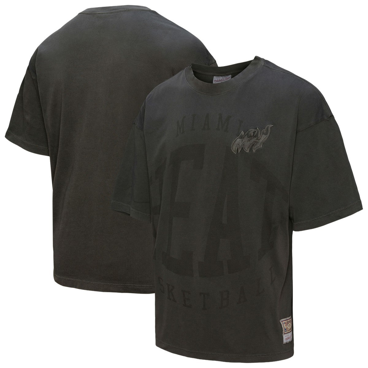 Miami Heat Downtown Collection Premium T-Shirt - Black | Mitchell & Ness on sale