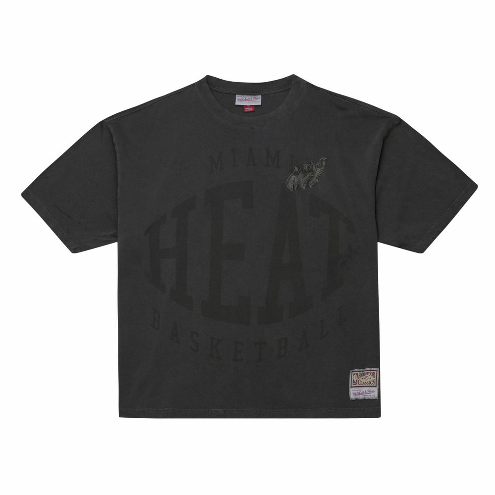Miami Heat Downtown Collection Premium T-Shirt - Black | Mitchell & Ness on sale