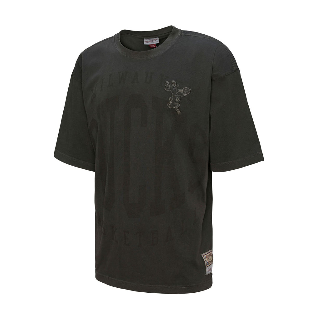 Milwaukee Bucks Downtown Collection Premium T-Shirt - Black | Mitchell & Ness sale