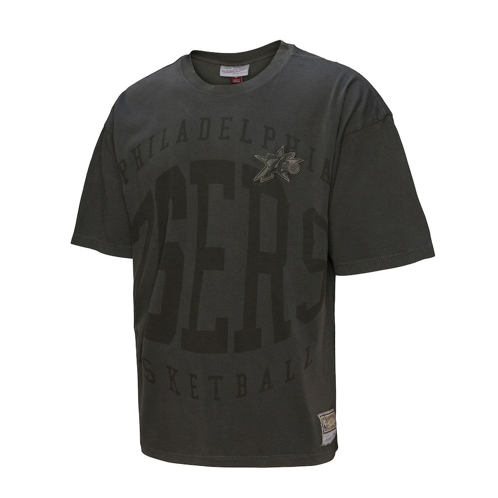 Philadelphia 76ers Downtown Collection Premium T-Shirt - Black | Mitchell & Ness sale