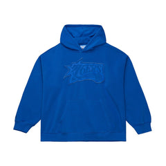 Philadelphia 76ers Downtown Collection Fleece Hoodie - Royal | Mitchell & Ness online
