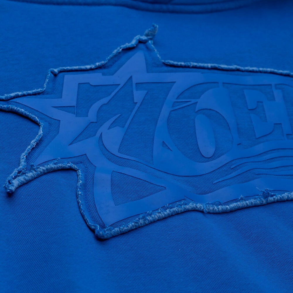 Philadelphia 76ers Downtown Collection Fleece Hoodie - Royal | Mitchell & Ness online