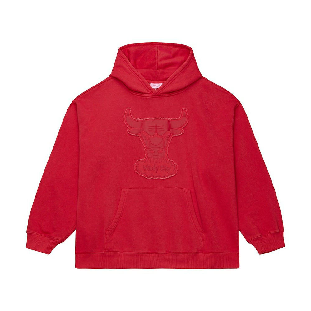 Chicago Bulls Downtown Collection Fleece Hoodie sale - Maroon | Mitchell & Ness discount