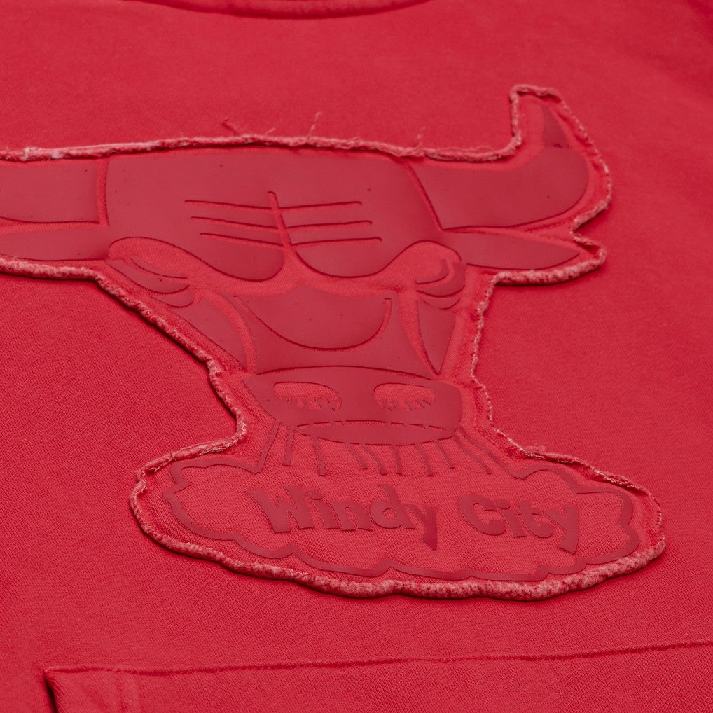 Chicago Bulls Downtown Collection Fleece Hoodie sale - Maroon | Mitchell & Ness discount