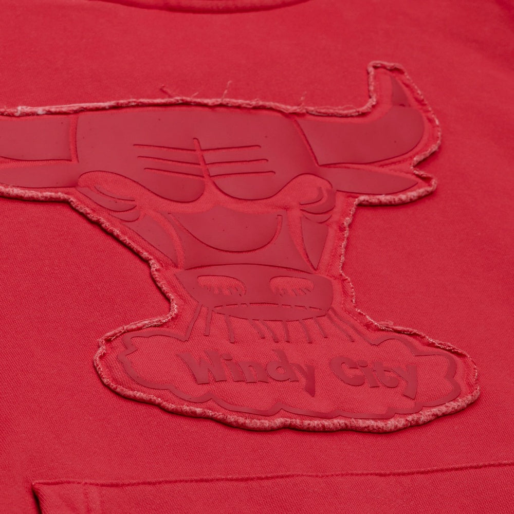 Chicago Bulls Downtown Collection Fleece Hoodie sale - Maroon | Mitchell & Ness discount