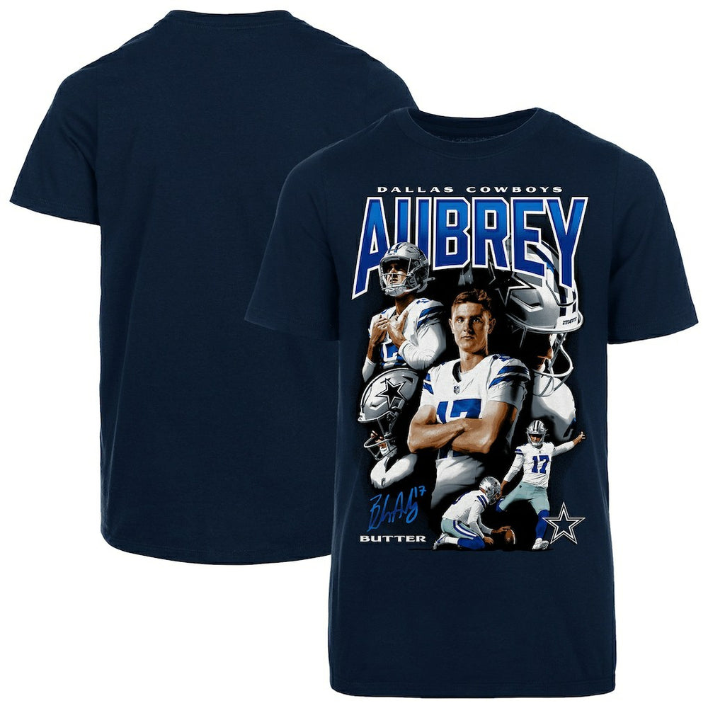 Brandon Aubrey Dallas Cowboys Youth Collage T-Shirt - Navy sale