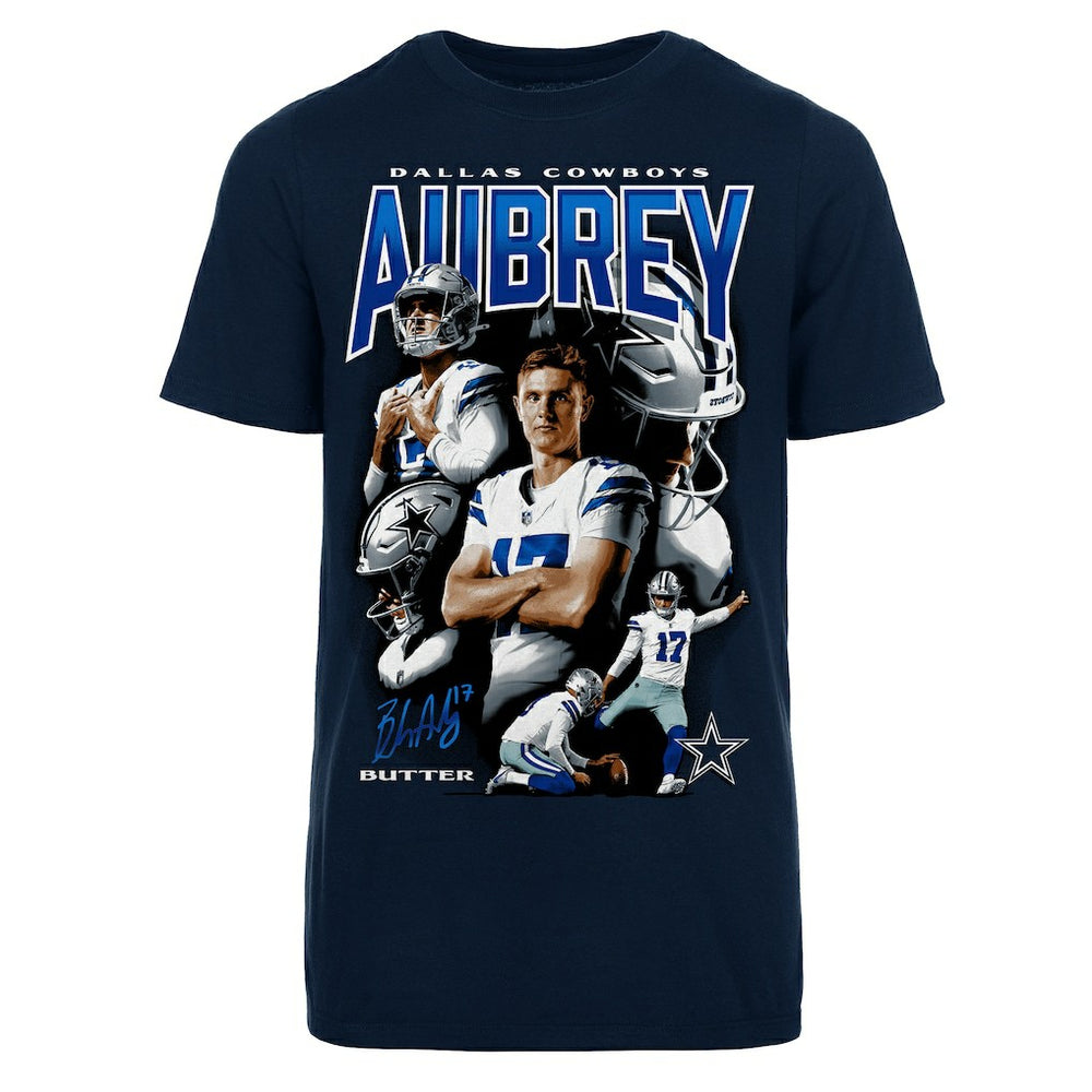 Brandon Aubrey Dallas Cowboys Youth Collage T-Shirt - Navy sale