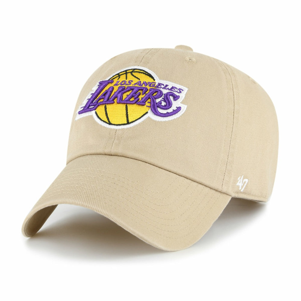Los Angeles Lakers '47 Logo Clean Up Adjustable Hat - Khaki | 47 brand for sale